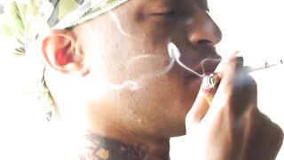 Slutty inked bottom Hakunabad offers his cock starved asshole to BBC stud Romance