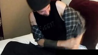 MenWithFur.com - Big-dicked hairy guy loves jerking his rock hard dick