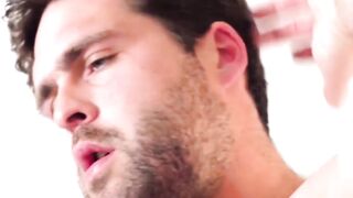 HardcoreBears.com - Hairy bear strokes his cock thinking about getting fucked hard