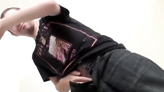 Str8Thugs.com - Samuel's first-time jerk off for cash, exploring his own hard cock