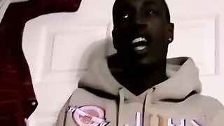 JoeSchmoeXXX.com - Handsome black stud J Bone jerks out a huge white load