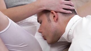 GirlMormons.com - Innocent Mormon gal's missionary style fucking and spraying