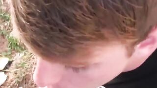 BoyDesire.com - Twink's outdoor oral pleasuring and hardcore fucking