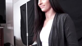 Brunette babe Jasmine Vega pounded and sprayed with hot cum