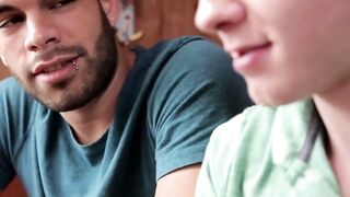 NextDoorXXX.com - Rocker jock gets his cock sucked before giving a raw fuck to Leo Lu