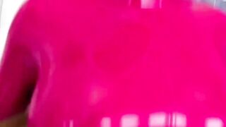 PussyCatsLatex.com - Latex-clad vixen's blowjob and ride to a messy facial