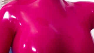 PussyCatsLatex.com - Latex-clad vixen's blowjob and ride to a messy facial