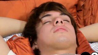 Timo Garrett cums on twinks feet after hardcore pounding