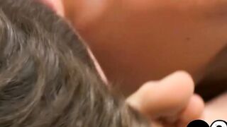 Timo Garrett cums on twinks feet after hardcore pounding