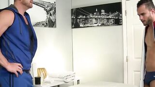 GayOver30.com - Josh's wet happy ending massage with Javier leaves them both spent