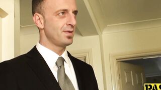 Submissive Honesty eats cum and dominated by daddy Pascal