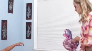Gorgeous MILF seduces and fucks her beautiful stepdaughter
