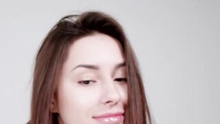 FemJoyXXX.com - All-natural brunette Angelina S teases naked solo