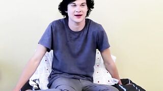 BoyObsession.com - Justin Cummings stuffs his asshole with a dildo on cam