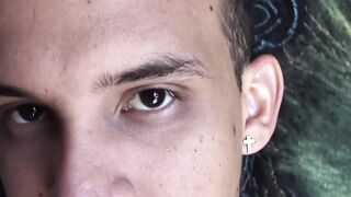 Innocent stud Jota exposes his uncut dick and masturbates in front of me