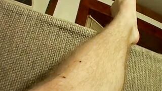 Scottie loves stroking out some cum for his fans and showing his naked feet
