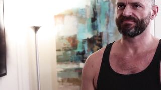 HotFamilyPorn.com - Tattooed jock bareback fuck his hunk stepdad deep hole hard