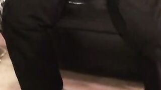 Interviewed stud seduced into jerking off and cumming solo