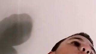 Amateur bottom prepares his ass for hardcore hammering