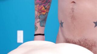 Bareback sex with inked gays Princeton Price and Seth Knight
