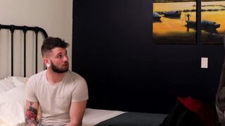 NextDoorXXX.com - Young man wakes up to his lover's mouth wrapped around his cock