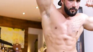 MaskXXX.com - Zack's hard dick wanking session after losing a game of poker
