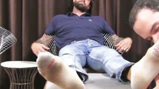 MaleFeetXXX.com - Marco Pinotti and Alpha Wolfe's kinky foot fetish satisfaction lead