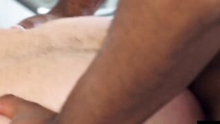 HardcoreBears.com - Big dicked black bear hammers blindfolded cub from behind relentl