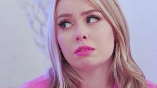 Blonde teen Haley Spades rubbed by lesbian Kenna James