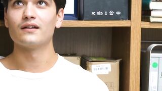 BoyPunish.com - Thieving twink's explosive cumshot after a police interracial threeso