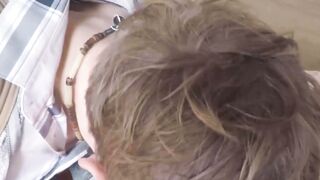 GayStepBros.com - Beautiful twink worships stepbrother's cock before a wild bareback