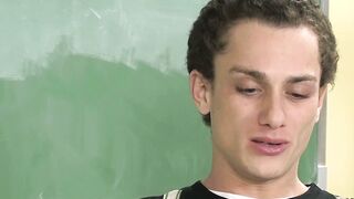 Handsome twink Tyler Dawsen swallows thick rock hard cock Hoe 2