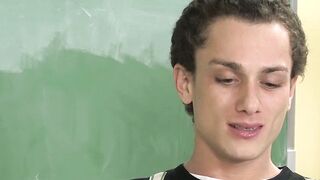 Handsome twink Tyler Dawsen swallows thick rock hard cock Hoe 2