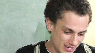 Handsome twink Tyler Dawsen swallows thick rock hard cock Hoe 2
