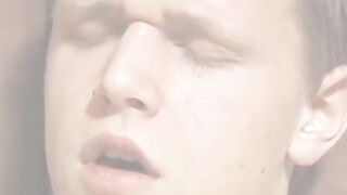 Pierced twink Aiden Riley Scott sprays huge load after sex