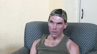 MilitaryHunk.com - Joshua Kelly enjoys jerking and stroking his fat and throbbing coc