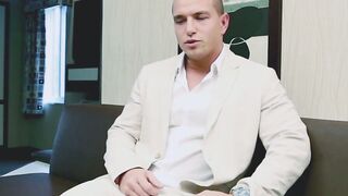 MaskXXX.com - Jerk off day arrives for classy and muscled young man with glee