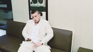 MaskXXX.com - Jerk off day arrives for classy and muscled young man with glee
