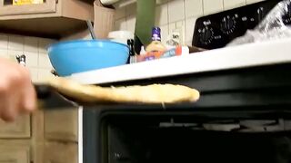 RawTwinkys.com - Kyler Moss takes a spin on Robbies cock in the kitchen with delight