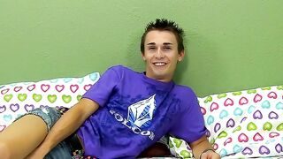 BoyObsession.com - Jacobey London's post-interview twink cock stroking fun