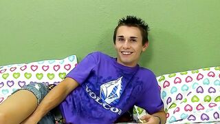 BoyObsession.com - Jacobey London's post-interview twink cock stroking fun