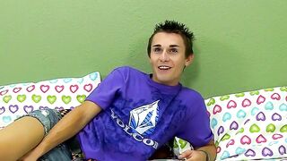 BoyObsession.com - Jacobey London's post-interview twink cock stroking fun