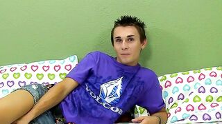 BoyObsession.com - Jacobey London's post-interview twink cock stroking fun
