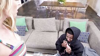 Ebony stepson plows his cute BBW mother Joslyn Jane