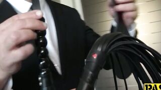 Butt slammed teen vixen submits to her rough master