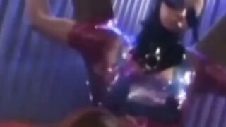 PussyCatsLatex.com - Busty vintage lesbians bound for costumed torment