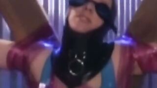 PussyCatsLatex.com - Busty vintage lesbians bound for costumed torment
