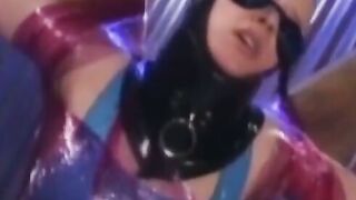 PussyCatsLatex.com - Busty vintage lesbians bound for costumed torment