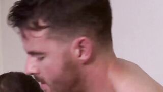 MaleIcons.com - Handsome daddy enjoying a hardcore threesome with two hot and horny g