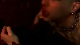 FilthyPissPlay.com - Gay freak fist fucked and slammed by two dicks intensely
